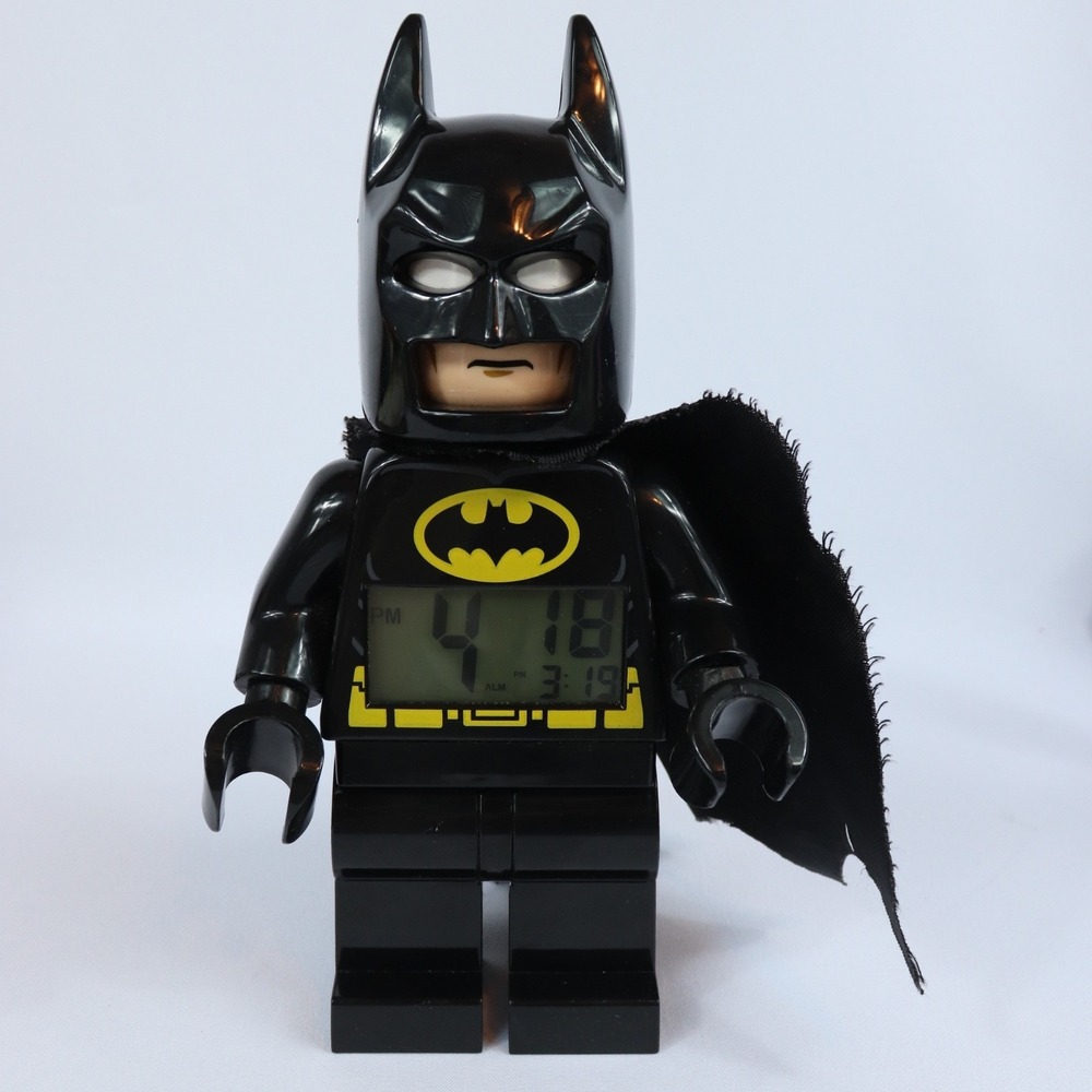 LEGO Batman Minifigure Digital Alarm Clock DC Super Heroes WORKS READ